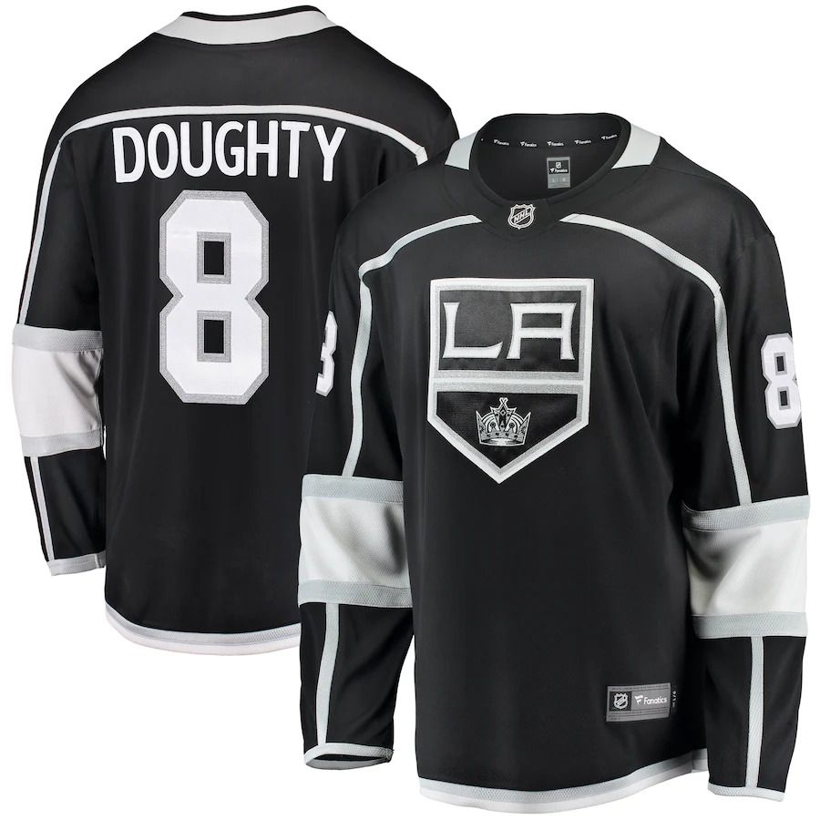 Men Los Angeles Kings #8 Drew Doughty Fanatics Branded Black Breakaway Player NHL Jersey